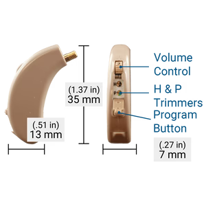 HCZ3 Digital Hearing Aid - Taupe