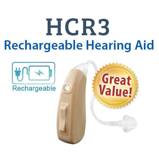 HCR3 Rechargeable Digital Hearing Aid - Beige